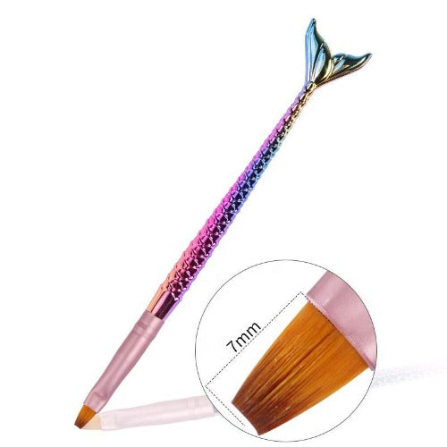 5Pcs Mermaid Chrome Nail Art Brushes
