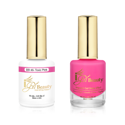iGel Gel & Polish Duo, DD046 - Toxic Pink