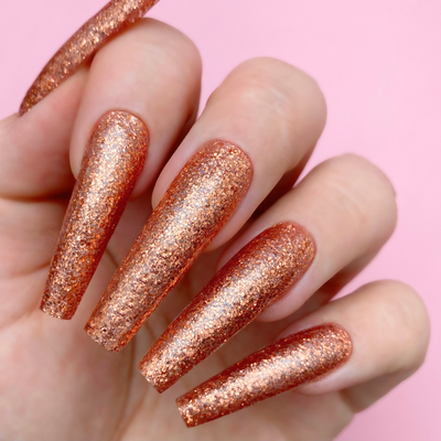 Swatch of 5023 Gleam Big Gel & Polish Duo All-in-One by Kiara Sky